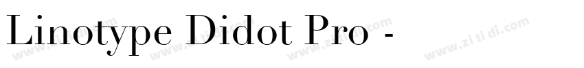 Linotype Didot Pro下字体转换